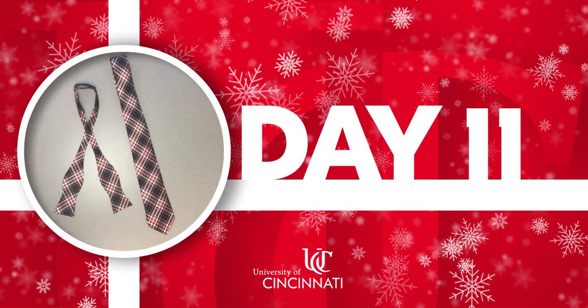 uofcincy's tweet photo. Time for another #12DaysofUC giveaway! Today’s gifts are these UC ties seen at @DuBoisUC. Retweet this for your chance to win! https://t.co/05VZobxoZ7