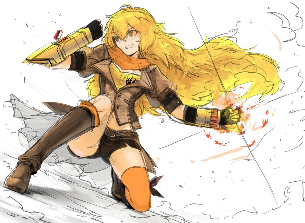 ヤン・シャオロン 「ヤン姐進捗です(まだ顔とエフェクトを描いていない) 」|ときちのイラスト