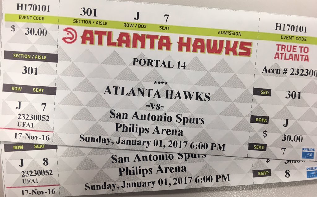 #FreebieFriday: 10 pairs of tickets to our Jan. 1 game against the Spurs, thanks to <a href="/emoryhealthcare/">Emory Healthcare</a>. RETWEET for your chance to win a pair!