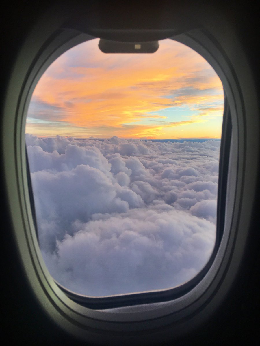 AndreaRussett's tweet image. what i would give to be able to sit on the clouds and watch the sunset. until then, planes will do.