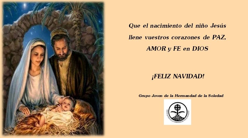 GJSoledadPozo's tweet photo. Que el nacimiento del niño Jesús llene vuestros corazones de PAZ, AMOR y FE en DIOS.

¡FELIZ NAVIDAD! https://t.co/wwLVGP5T38