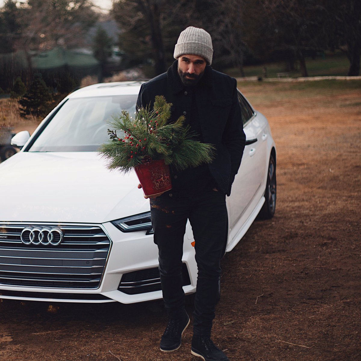 Picking out decorations, it reminds me what it's like to be a kid when we decorate our place.  @audi #A4 #audipartner