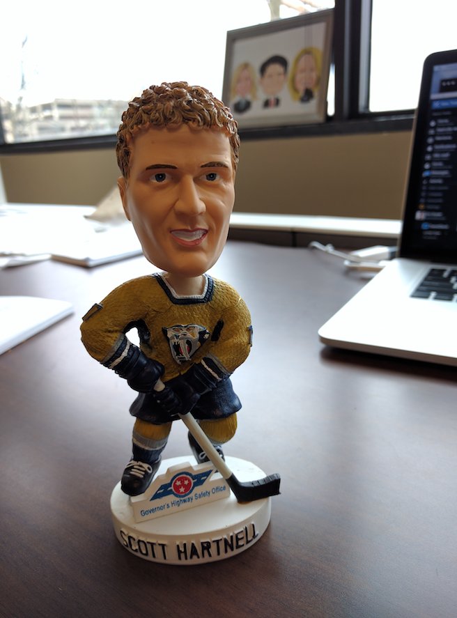 NSHBIZSnyder's tweet image. Got a blast-from-the-past host gift last night. Wonder if @Hartsy43’s #hartnelldown gets money if it tips over...

#mustardjersey