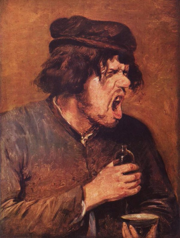 sup________'s tweet image. The Bitter Drunk by Adriaen Brouwer
