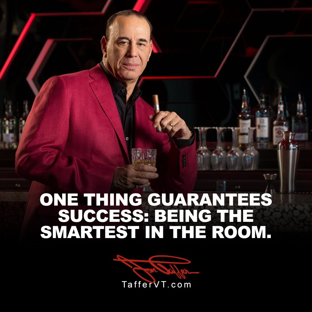 jontaffer's tweet image. If you’re the smartest guy in the room, you’re going to be successful at some point. #TafferTip