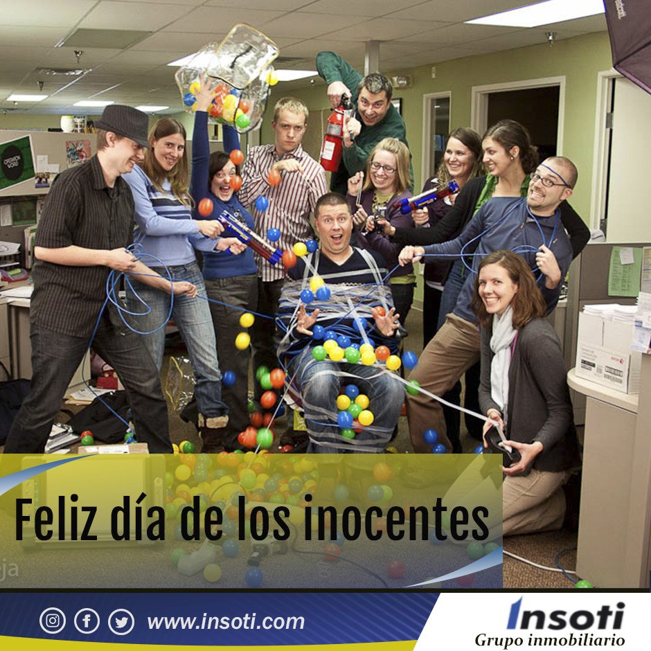 Insoti_CA's tweet photo. Feliz día de los inocentes, ya saben hoy no esta permitido enojarse #inmobiliaria #insoti #ventas https://t.co/FsxBExI6bh