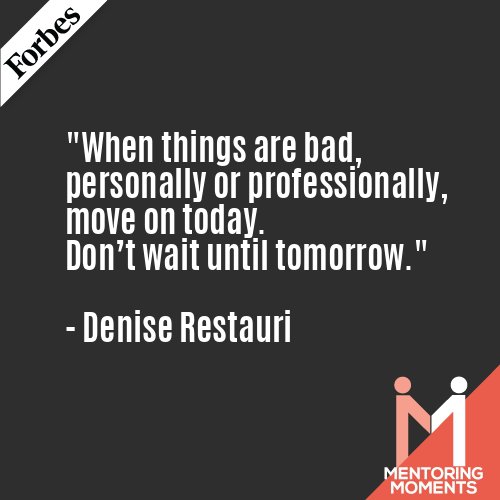 Ringing out 2016 with the last mentoring bite of the year. This one's from our own <a href="/DeniseRestauri/">Denise Restauri</a>. @WomenatForbes bit.ly/2hz58J1