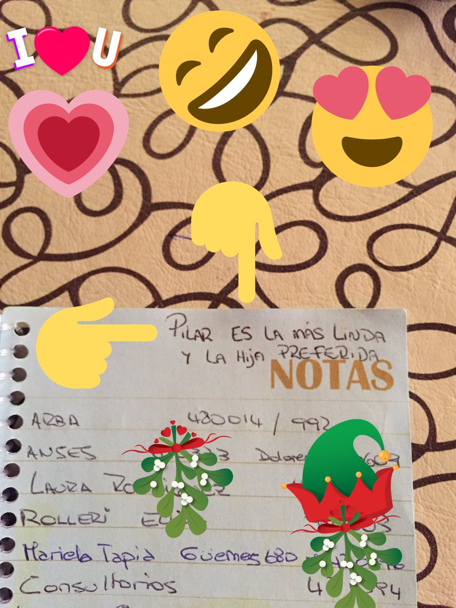 GracielaNR's tweet photo. Abro la agenda de TE y me encuentro esto..!!! Jaja #siempresente #ocurrencias @pilargreco1 💝💝💝💝💜💙❤️💚😍😍😍 https://t.co/j1PQTTktDp
