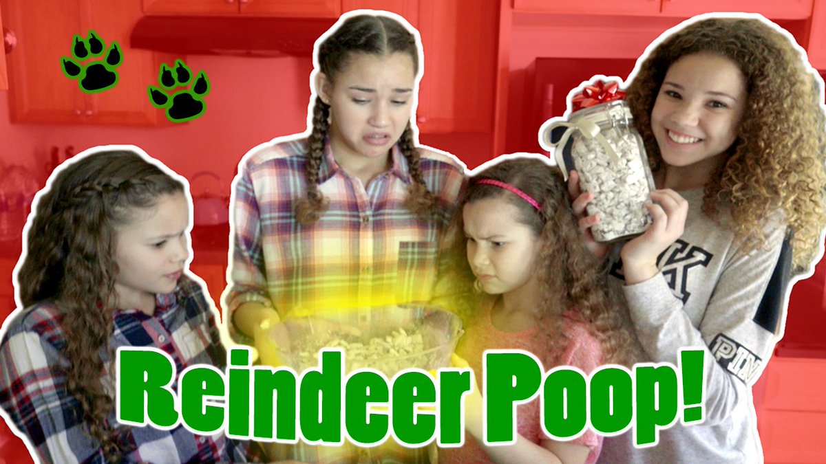 HaschakSisters's tweet image. Check out this DIY where Madison shows YOU how 2 make her homemade Reindeer Poop! Don't worry, it's delicious! youtu.be/dyiAC3B2O0E