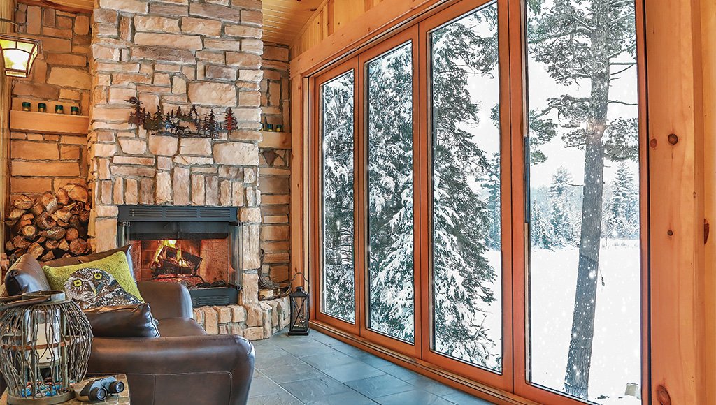 Enjoy the views while staying warm inside this holiday season. #integrateddoors