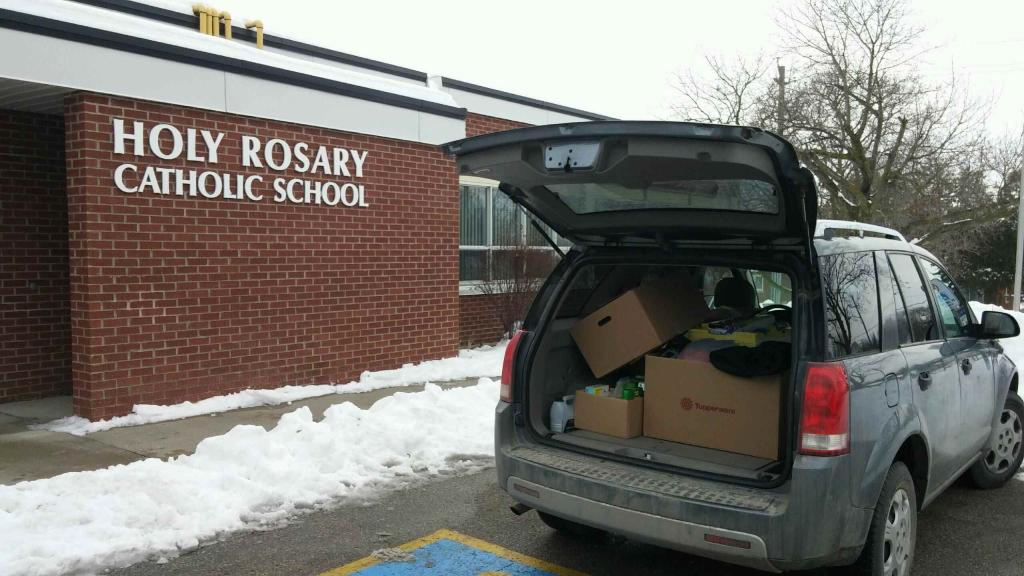 Look what the students from Holy Rosary School did! Thank you for organizing a candy gram drive to purchase items for <a href="/pushforchange/">The Push For Change</a>!!