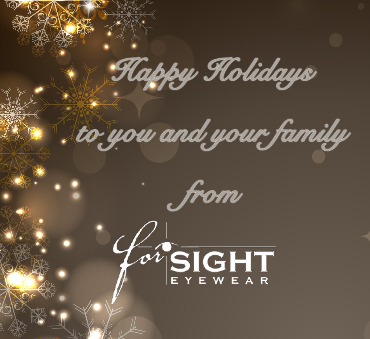 Everyone here at Forsight would like to wish you Happy Holidays and all the best in 2017! #glasses #style #fashion #eyewear #eyes #eyetest