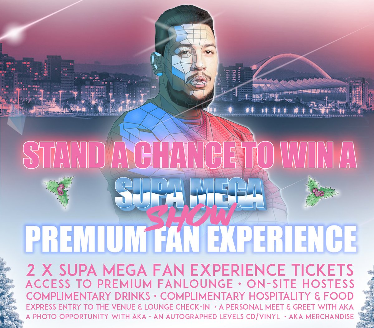 vthseason's tweet photo. The #SupaMegaXmas is here! WIN that SUPA MEGA ticket that canโt be boughtโTell us who is on the lineup, #SupaMegaFan & tag @vthseason ๐ ๐ https://t.co/qQLgoen1AL