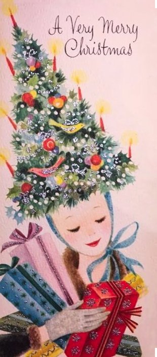 NaughtyDiet's tweet photo. Where can I get a Christmas tree hat? #vintage #naughtydiet https://t.co/HAXdmg4yu5