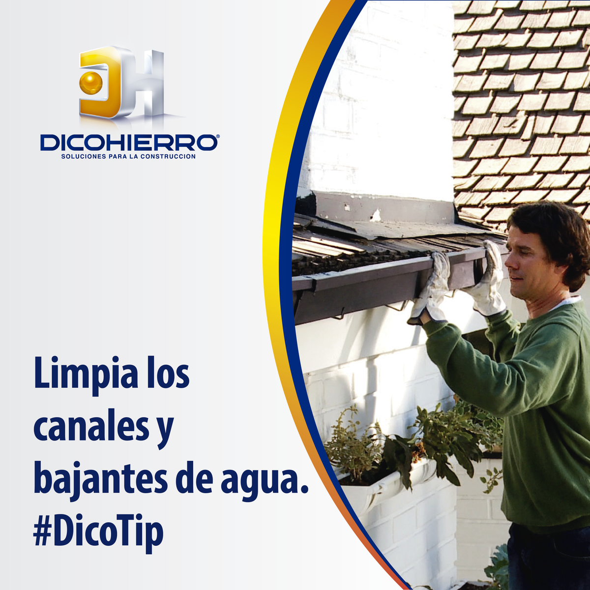 Dicohierro's tweet photo. Los canales y bajantes de agua es importante limpiarlos una vez al año, sobre todo en época de lluvia. #DicoTip https://t.co/fozJfqNasA