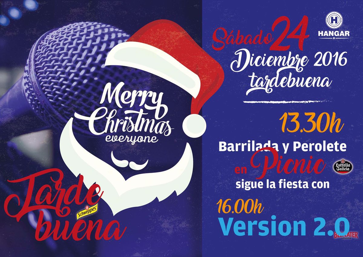 Mañana es tarde buena y pasado Navidad....
🍽🍺 Barrilada y perolete
🎤Version 2.0