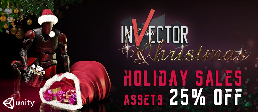 invector.xyz/vstore

#unitychristmas  #unitytips  #unity3d #assetStore #UnityAsset
#hollidy #christimas #hollidaySales