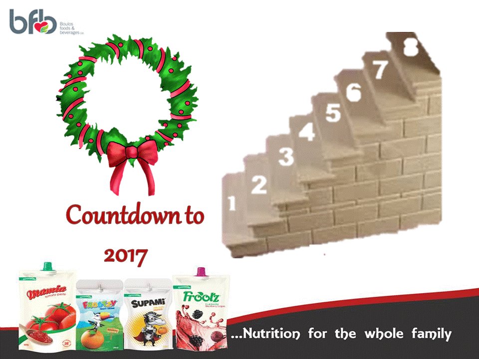 Boulos_Foods's tweet photo. Yippee! It is 8 days to 2017. May you swim in joy these 8 days and beyond.
Compliments of the Season.
#countdown #endoftheyear #BFB https://t.co/pxoWImpfMc