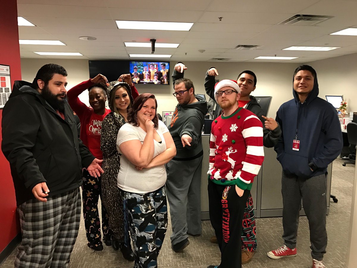 Ugly sweaters and pajamas, what could go wrong? <a href="/BahaLadyShan/">Shandie Jackson</a> <a href="/laurenmarie0417/">Lauren Broadway</a>