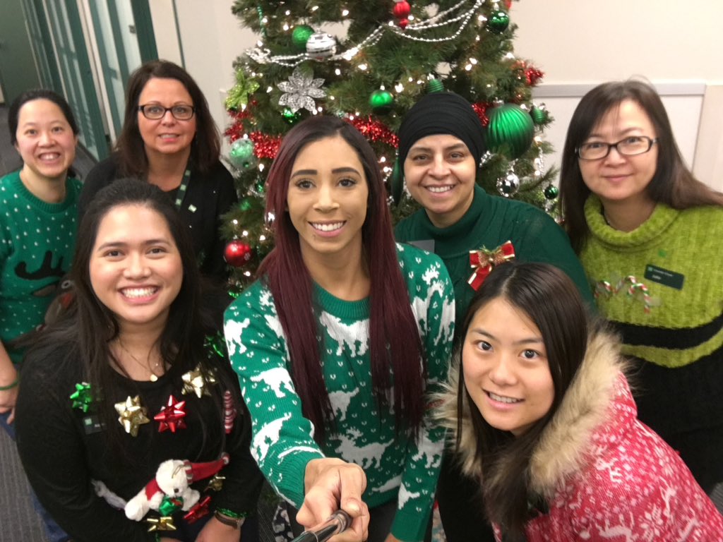 Country Hills Rocking our ugly Christmas sweaters #calnorthxmassweaterday