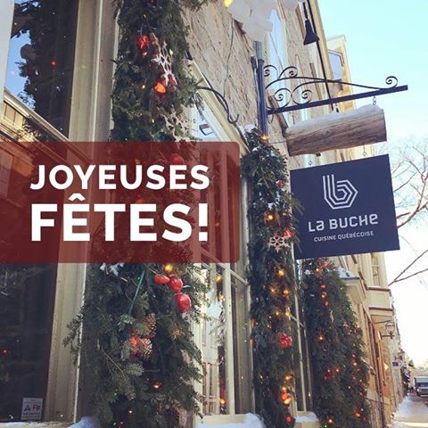 La bûche vous souhaite de passer de très belles Fêtes !🌲❄️ Profitez-en pour manger en masse et pour danser sur du bon rigodon québécois ! 🎤
