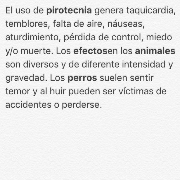 silvinaescudero's tweet photo. NO A LA PIROTECNIA Se puede festejar c alegría, música y sin ruidos molestos que perjudiquen a otros seres vivos! Tomemos conciencia x FAVOR https://t.co/awxzIii0wL