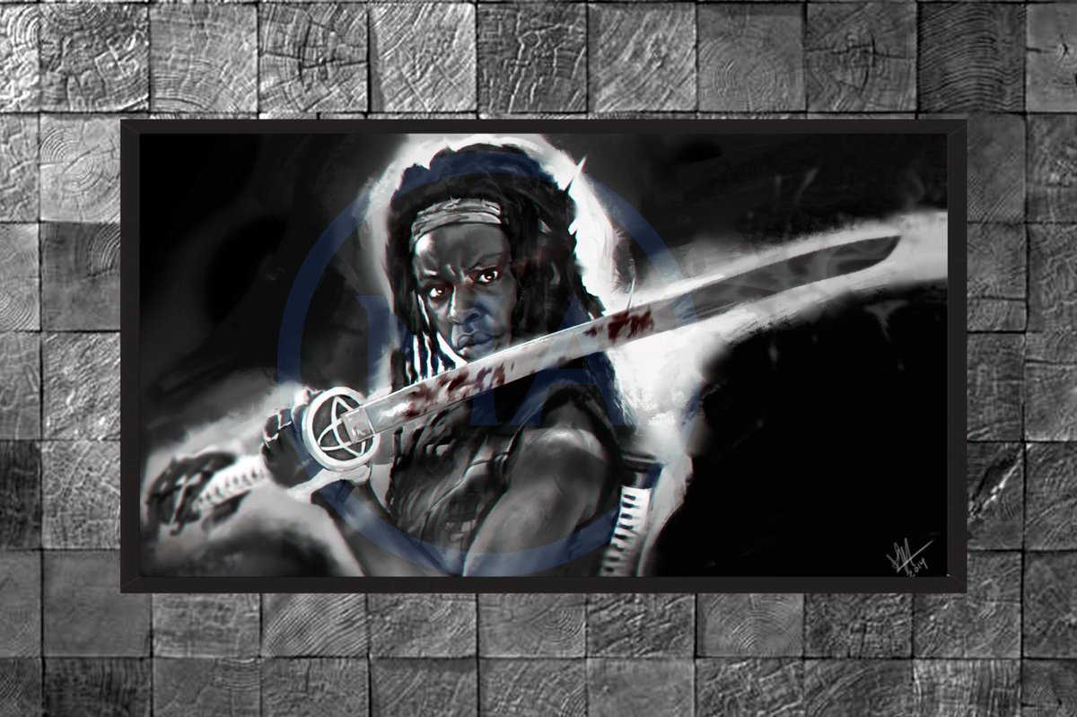 deactivethis1's tweet photo. Deadly Michonne Walking Dead Poster: Original Zombie Art Digital P⦠https://t.co/PFUXtP3iiI #artprints #ZombiePoster https://t.co/VnlpIdo9Qx