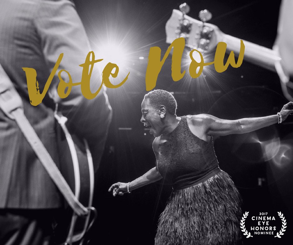 Vote now buff.ly/2h9hCWQ  🎤 
Celebrate #MissSharonJones as your favorite non-fiction film for the <a href="/cinemaeyehonors/">Cinema Eye Honors</a> Audience Choice!