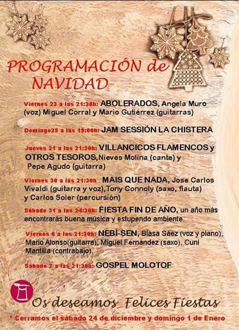 ¡Os deseamos unas felices fiestas! y os esperamos con una estupenda #programación de #conciertos
#Monachil, #Granada
