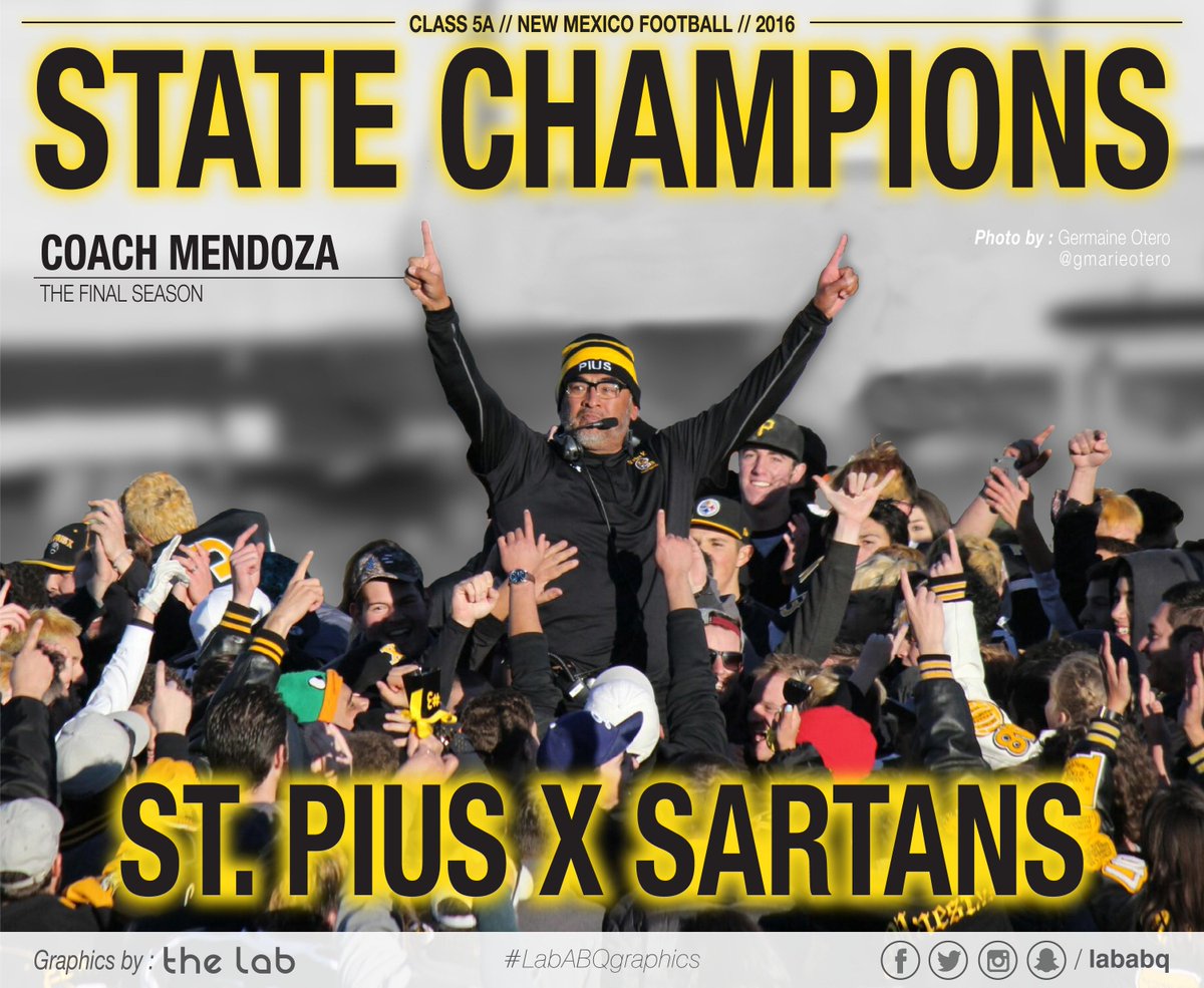 LabABQ's tweet photo. Congratulations again to Coach Mendoza, his loyal coaching staff, and the SPX Sartans.
 #chills @SartanX https://t.co/m1STfJdxp5