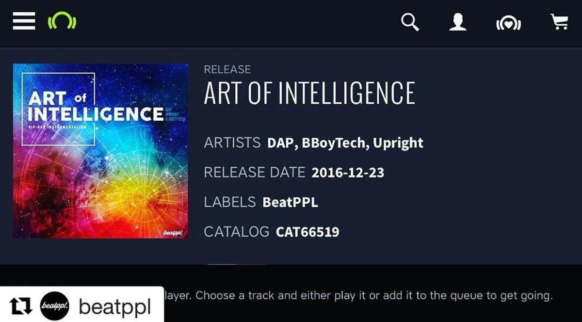 miccheckmate's tweet photo. Turn it up! #artofintellegence on @beatport by @BBoyTechReport @Dapmc &amp;@Upright_Music #hiphop #beats #beatmaking #beatppl #turnitup #fresh https://t.co/Ni0IYvNbm3