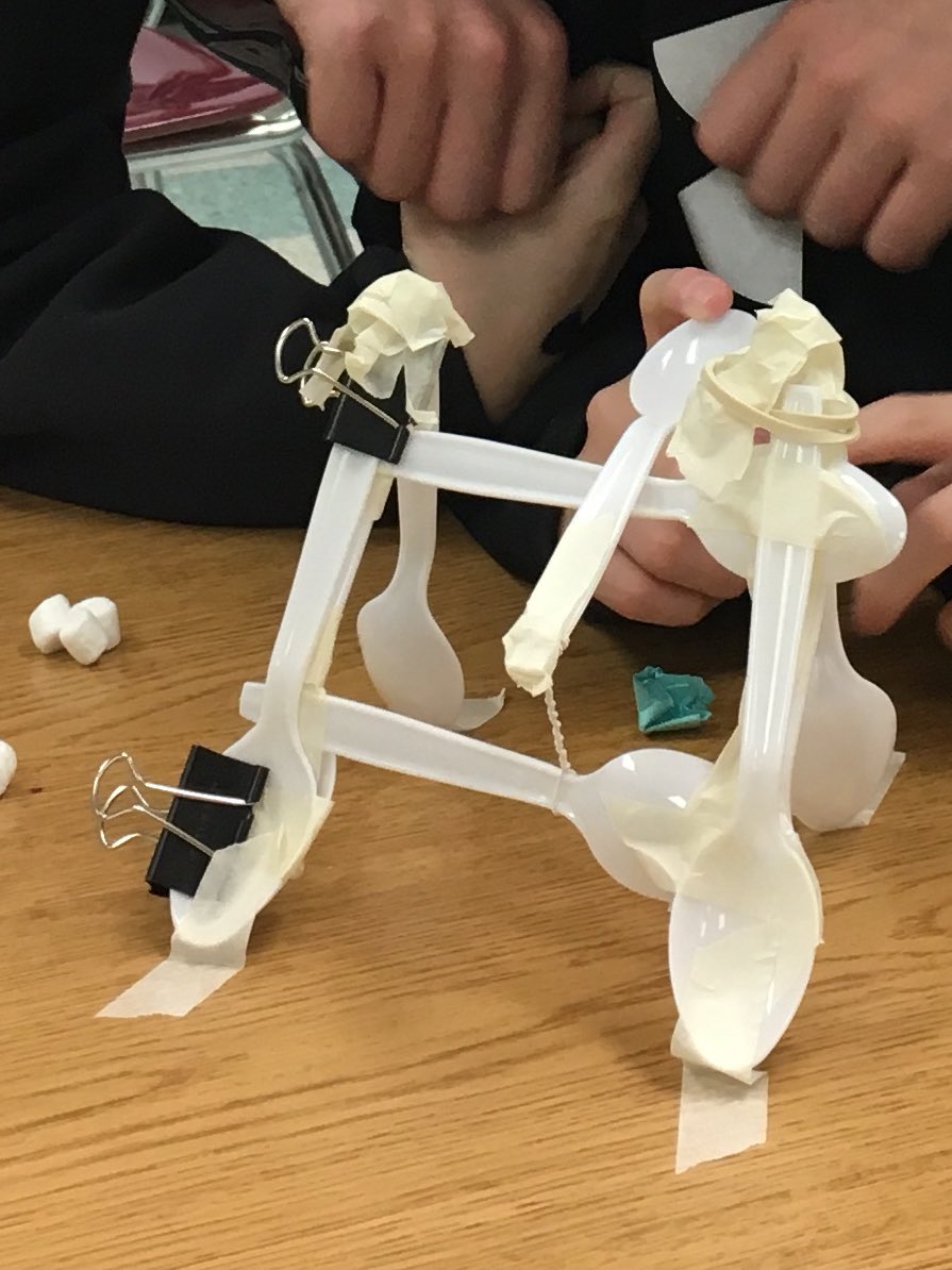 samrussomano's tweet photo. How about that for innovation!? Create your own marshmallow (snowball) launcher #westem #stem ❄️ https://t.co/KlxxMs1h0o