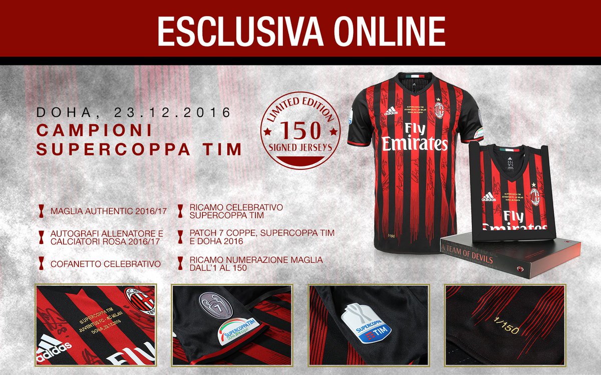 Festeggia la vittoria rossonera: acquista questo speciale cofanetto celebrativo in edizione limitata 🔛 bit.ly/acmilanedizion… 🔴⚫
#JuveMilan