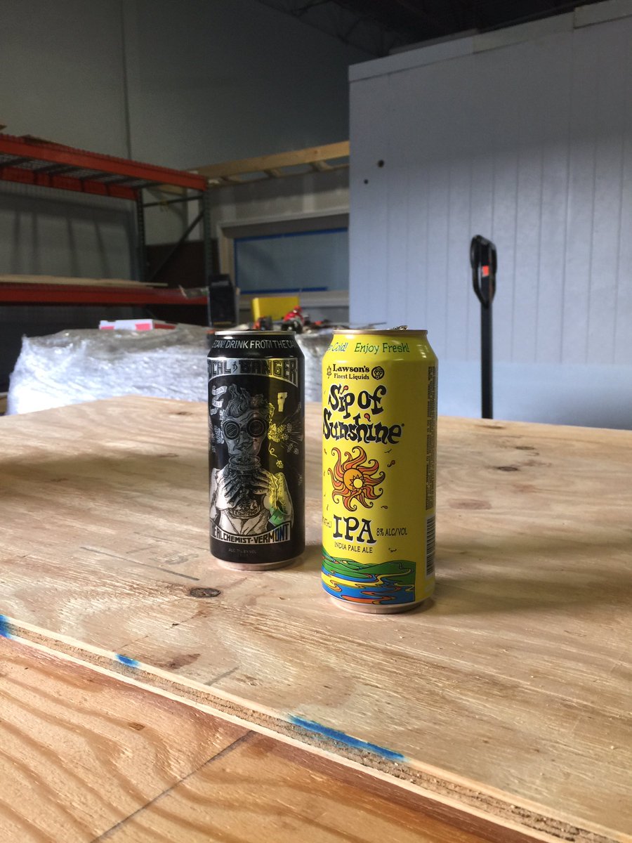 We were working hard at the brewery today getting the tasting room finished.  Then this happened. <a href="/alchemistbeer/">John Kimmich</a> <a href="/LawsonsFinest/">Lawson's Finest</a> #CraftBeer
