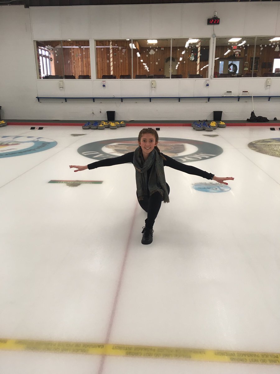 My youngest daughter <a href="/laurammacaulay/">Laura MacAulay</a> not bad for a first time curler