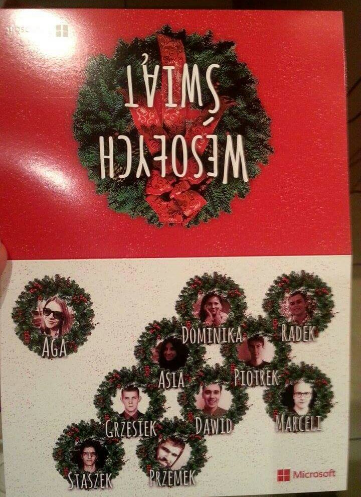 j_skurzynska's tweet image. Thank #Microsoft for great Christmas card! It&apos;s pleasure to be a part of #MicrosoftStudentPartner team!