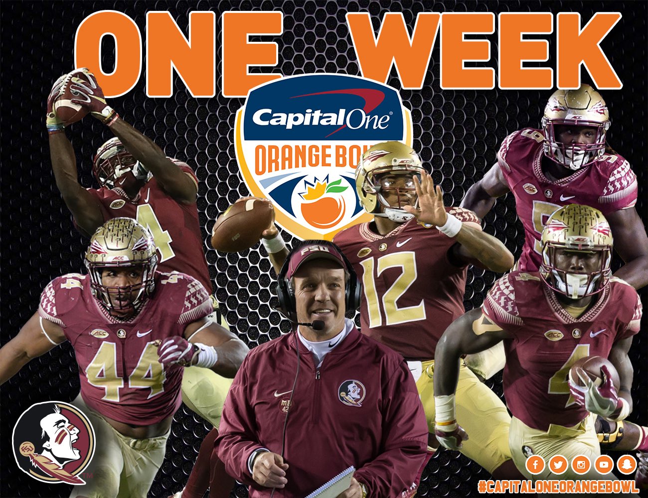 Orange Bowl on Twitter "ONE WEEK TO GO, FSU_Football fans!! Who's