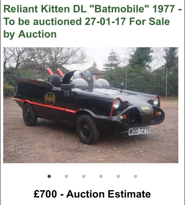 quillerrees's tweet photo. Not so much Dark Knight as designed on a dark night https://t.co/nKFIDJ6T2A #batmobile #shite #reliantkitten https://t.co/V25GkPuFUi