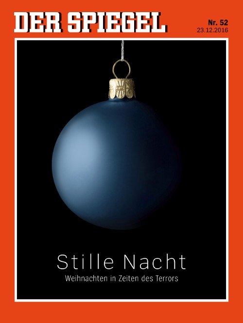 CyrilPetit's tweet photo. "Nuit silencieuse, Noël en temps de terrorisme" : très forte couverture du "Spiegel" https://t.co/mJQoRp2SDS