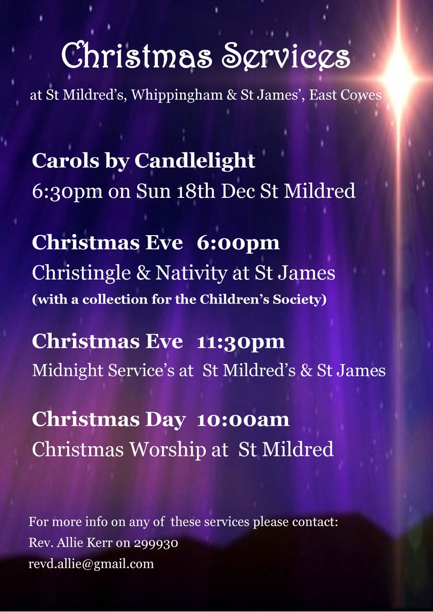 ECowesChurches's tweet photo. It's nearly #ChristmasEve!Christingle Service at 6pm at St James, East Cowes, and #WatchNightServices at both Churches from 23:30 #Christmas https://t.co/EIgx1wptSD