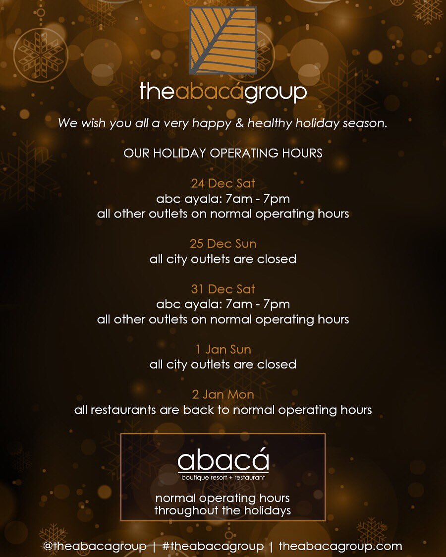 theAbacaGroup's tweet photo. Happy holidays from all of us at the Abaca Group! https://t.co/ojGVBdGq2V
