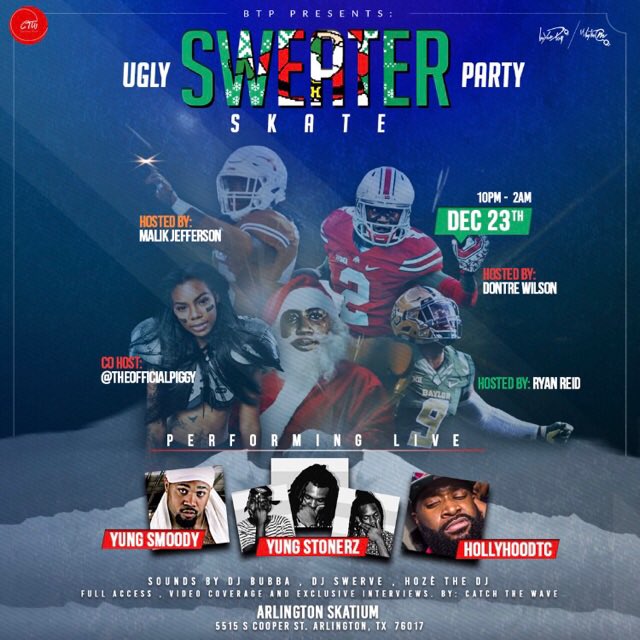 Blackpatkid's tweet photo. #UglySweaterSkateParty it's Tonight #CTWRadio gone come thru and show love!!! https://t.co/iwNgTmVOpC