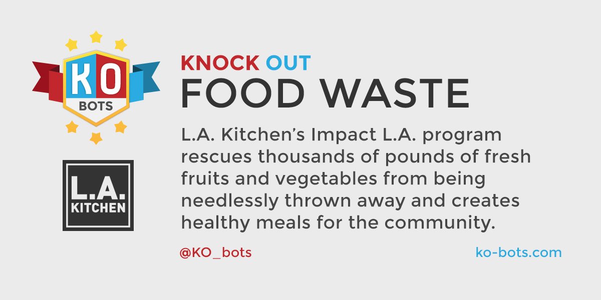 KO_Bots's tweet photo. ...and #fighting #foodwaste https://t.co/tJoVmiSNx2