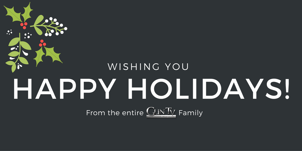 GunTelevision's tweet photo. Wishing you very #HappyHolidays to you and yours. Thank you for making our year #merryandbright! https://t.co/FsHZQlBLKj