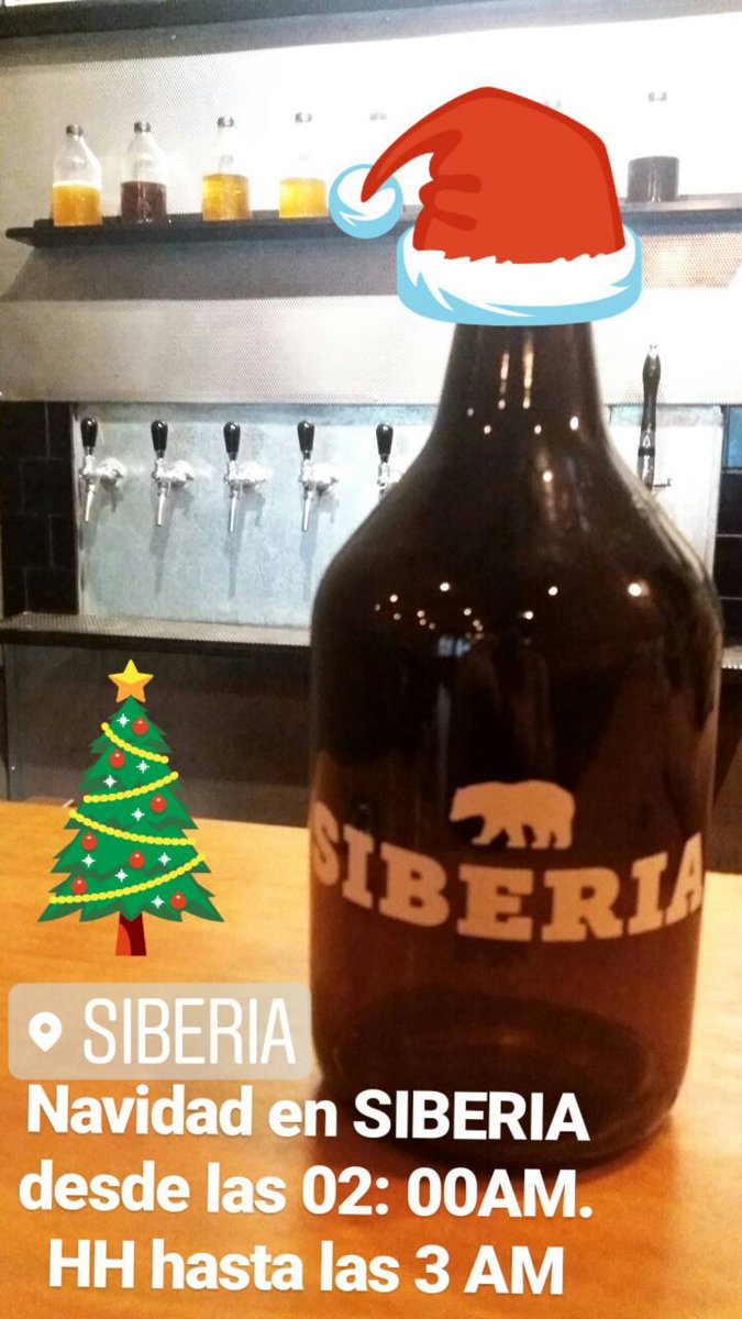 Siberia_Bar's tweet photo. #NAVIDADENSIBERIA A partir de las 2 am, venite a siberia y festejá la navidad con una rica cerveza artesanal. Happy hour hasta las 3 am... https://t.co/133Gst9xIG
