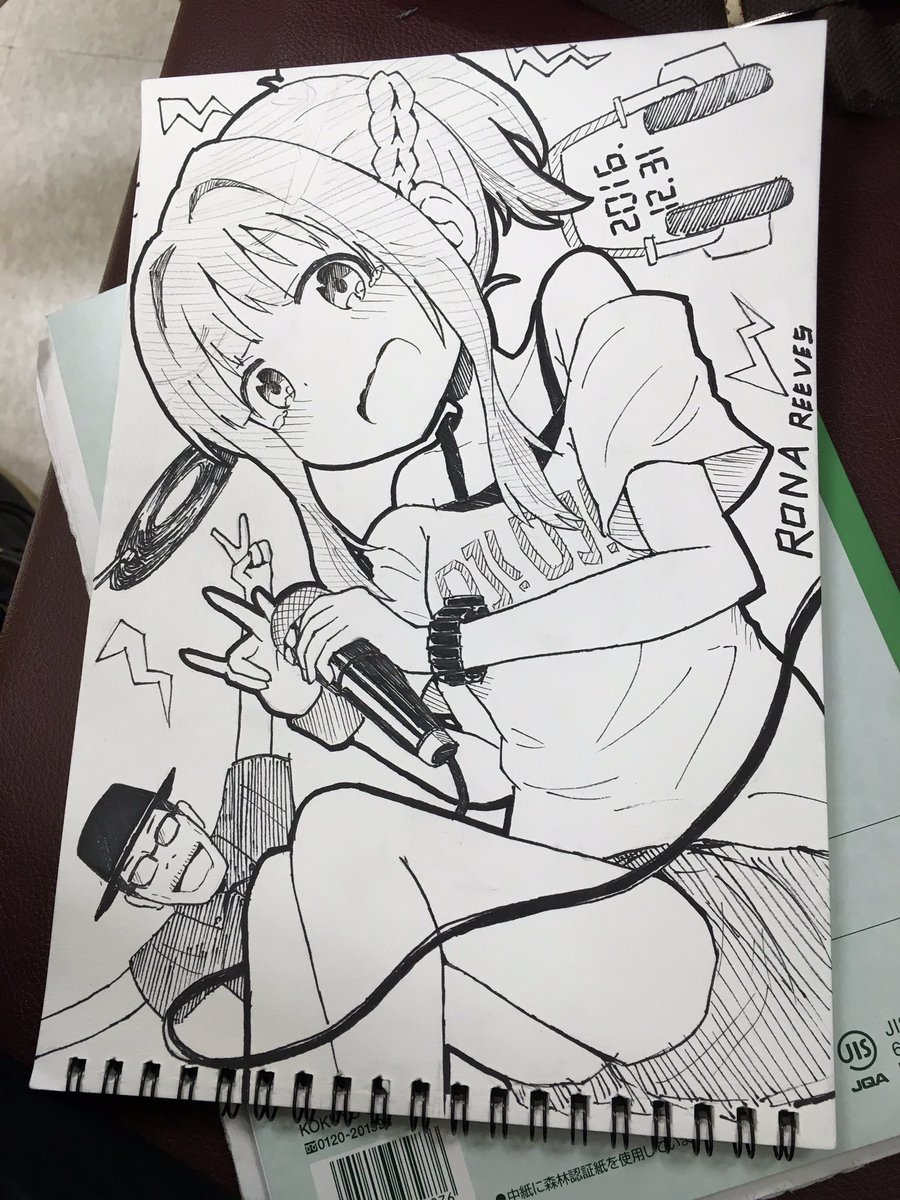 今日描いた謎のスケブ 