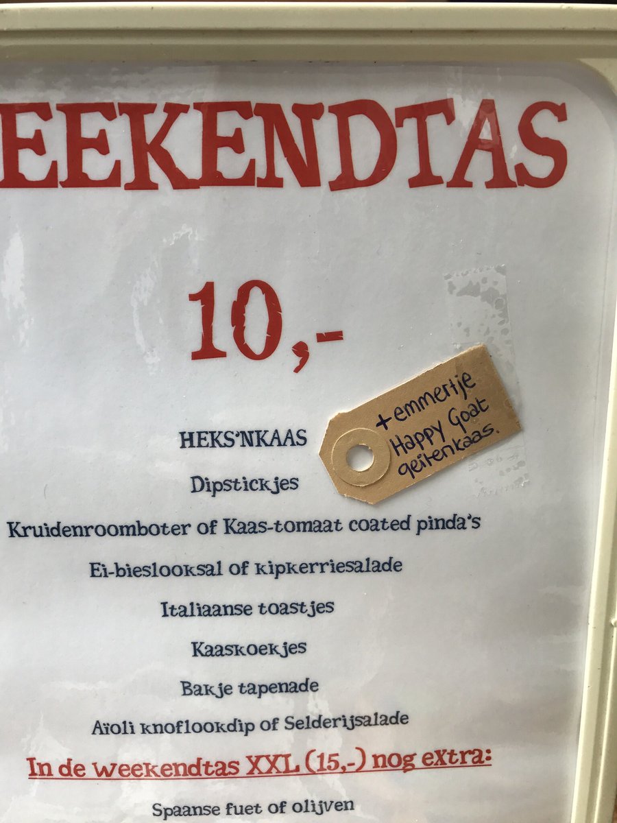 We gaan vandaag nog 1x met #gaserop tot 16.00 uur. Natuurlijk ook met onze topper van het jaar de #weekendtas.