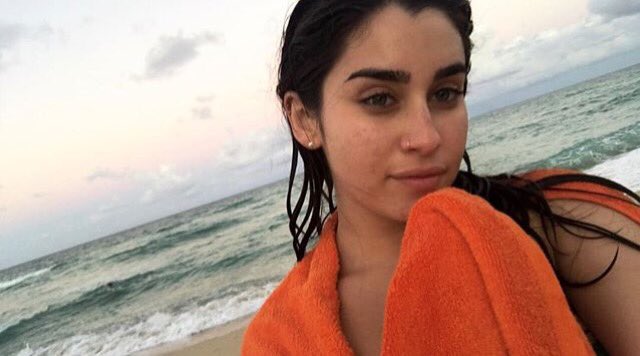 Feeling completely refreshed after a swim in the ocean.