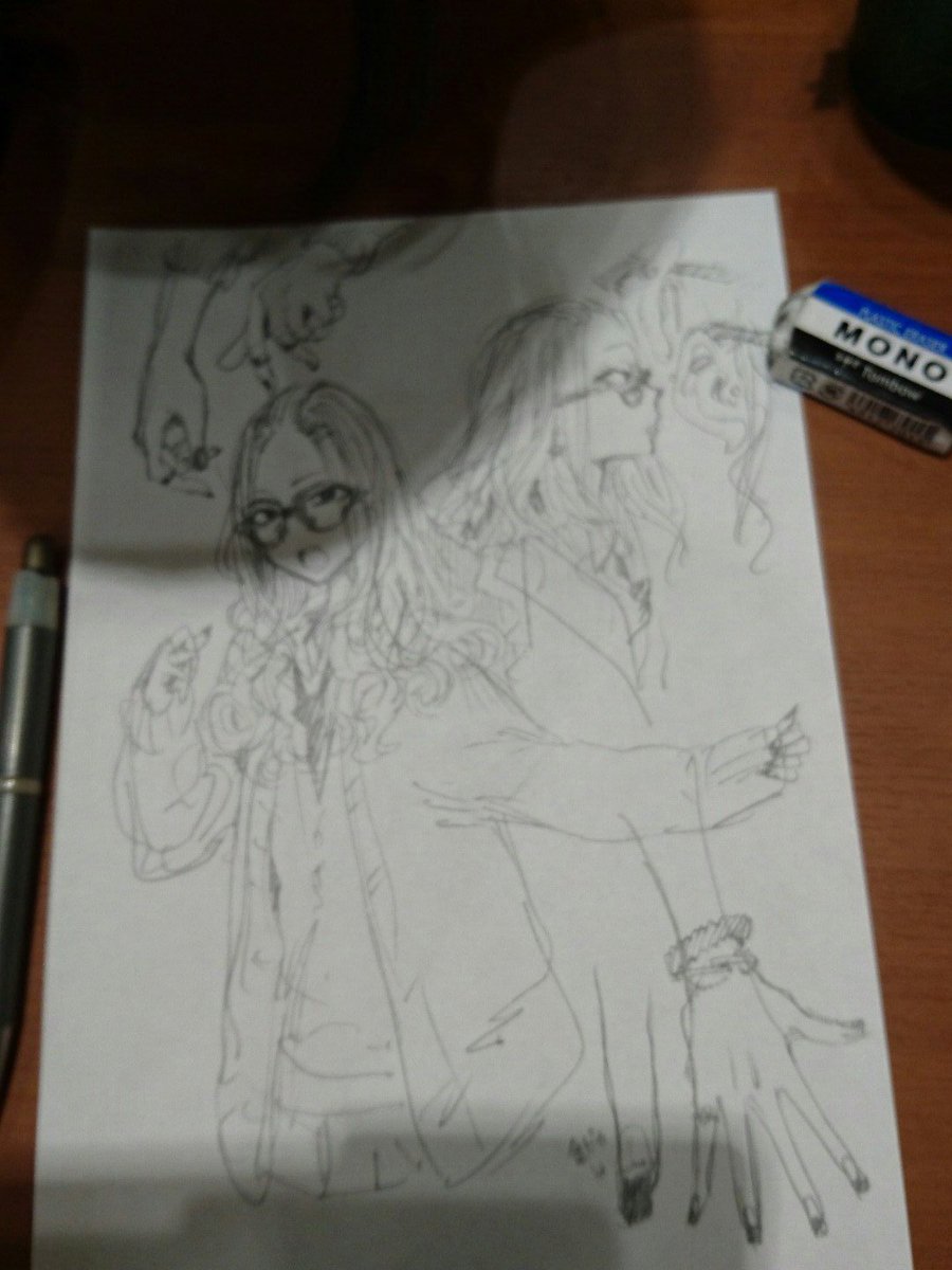 幾花にいろ ギャル大好きな人からギャルファッションのどうこうを聞きながらアイデア出し落書き