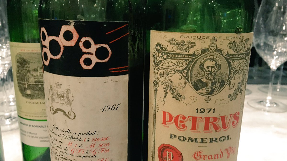 <a href="/winewankers/">The Wine Wankers 🍾🤛🎉🥂</a> <a href="/boquet_alain/">Juste de passage 🍷</a> #bordeaux '71 Petrus was surprisingly fresh. '96 Lafite might out live me.
